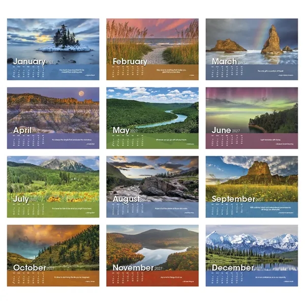 Scenic Moments Large Desk... from ASI 40480 Koozie Group / Norwood Triumph Calendar