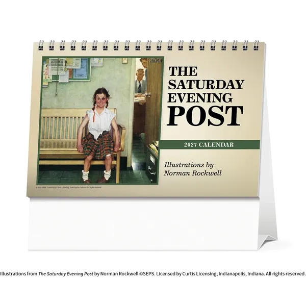 The Saturday Evening Post Large Desk... from ASI 40480 Koozie Group / Norwood Triumph Calendar
