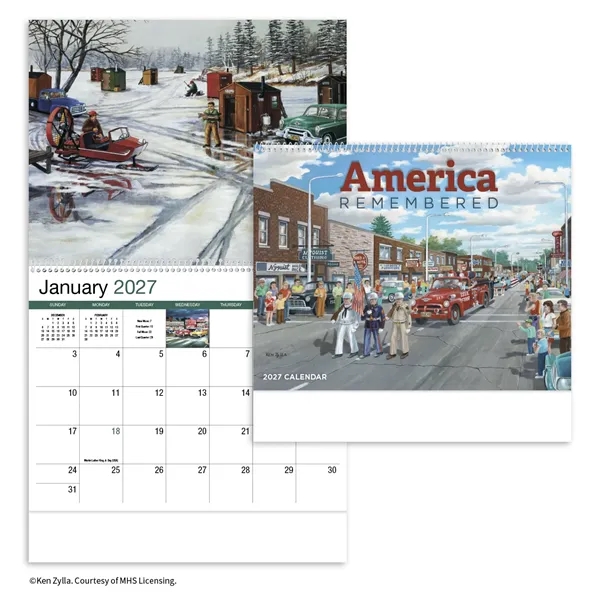 America Remembered Appointment Calendar - Spiral... from ASI 40480 Koozie Group / HotLine®