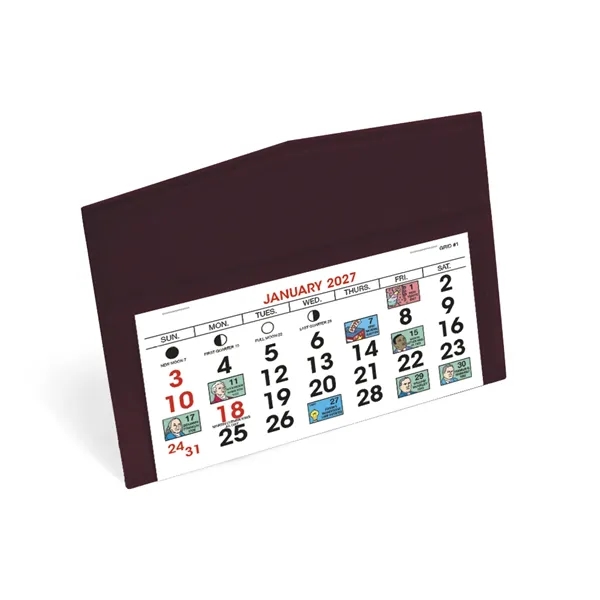 6 x 4 1/2 Legacy 2024 desk calendar printed on 50#... from ASI 40480 Koozie Group / Norwood Triumph Calendar