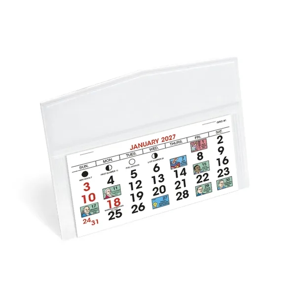 6 x 4 1/2 Legacy 2024 desk calendar printed on 50#... from ASI 40480 Koozie Group / Norwood Triumph Calendar