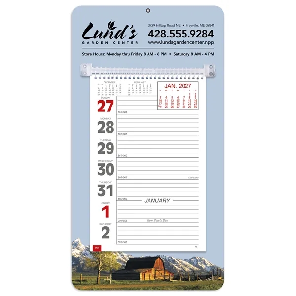 Full-Color Weekly Memo... from ASI 40480 Koozie Group / Norwood Triumph Calendar