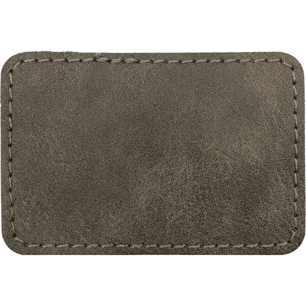 3" x 2" Creekside Rectangle PU leatherette garment patch.... from ASI 74601 Calico