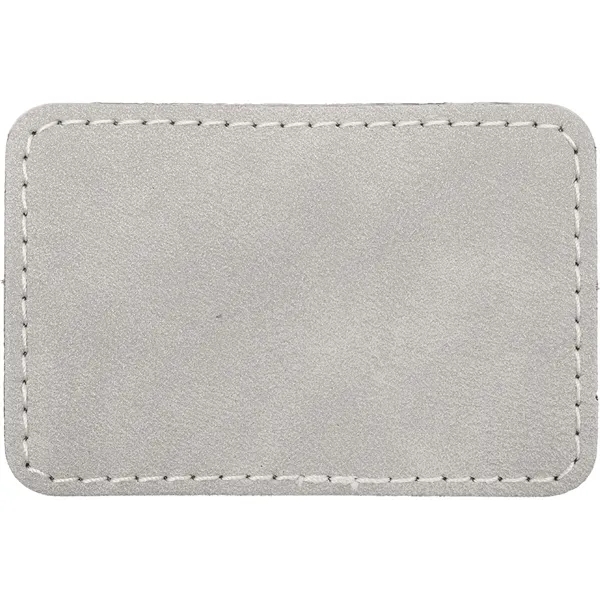 3" x 2" Creekside Rectangle PU leatherette garment patch.... from ASI 74601 Calico