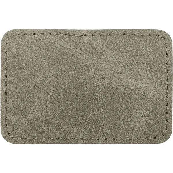 3" x 2" Creekside Rectangle PU leatherette garment patch.... from ASI 74601 Calico
