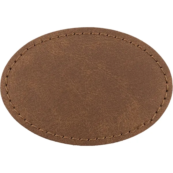 3" x 2" Creekside Oval PU leatherette garment patch.... from ASI 74601 Calico