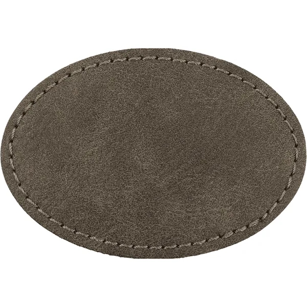 3" x 2" Creekside Oval PU leatherette garment patch.... from ASI 74601 Calico