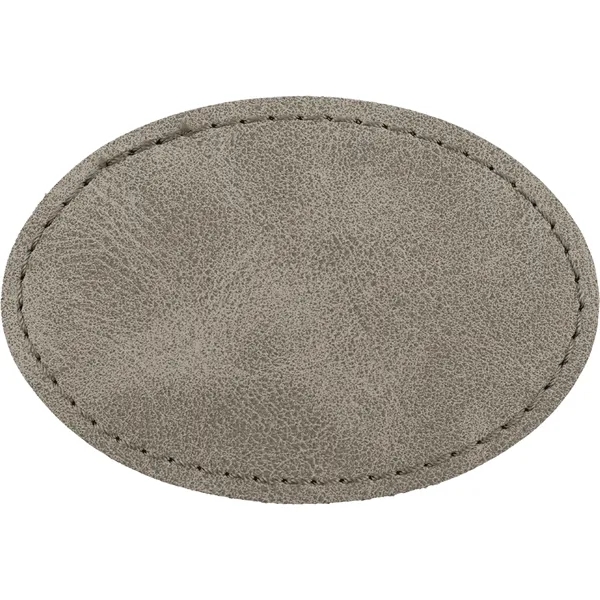3" x 2" Creekside Oval PU leatherette garment patch.... from ASI 74601 Calico