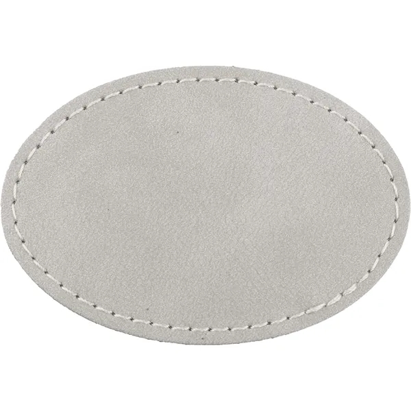 3" x 2" Creekside Oval PU leatherette garment patch.... from ASI 74601 Calico