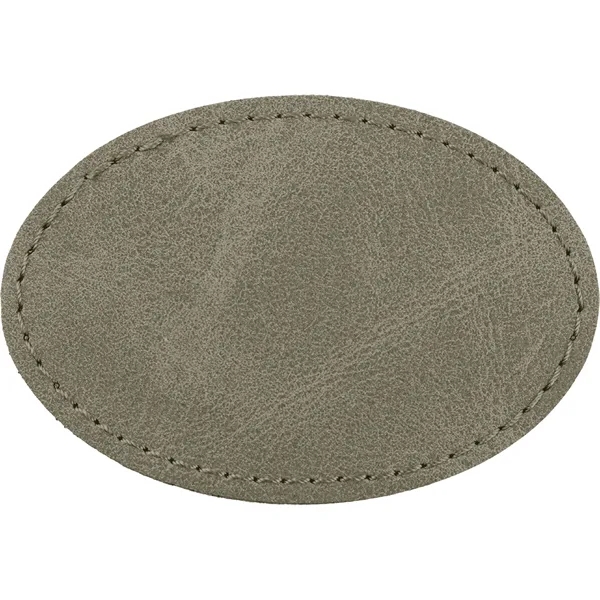 3" x 2" Creekside Oval PU leatherette garment patch.... from ASI 74601 Calico