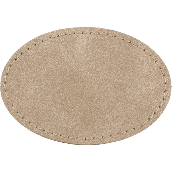3" x 2" Creekside Oval PU leatherette garment patch.... from ASI 74601 Calico