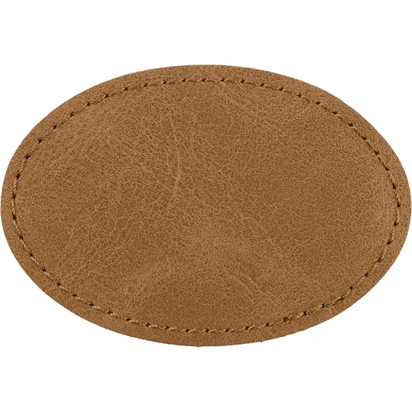 3" x 2" Creekside Oval PU leatherette garment patch.... from ASI 74601 Calico
