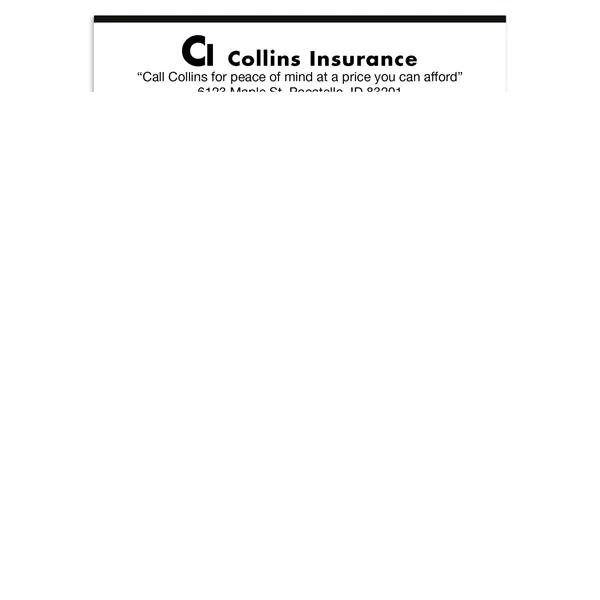 Triumph® Calendars Blue & Black Contractor Memo... from ASI 40480 Koozie Group / Norwood Triumph Calendar