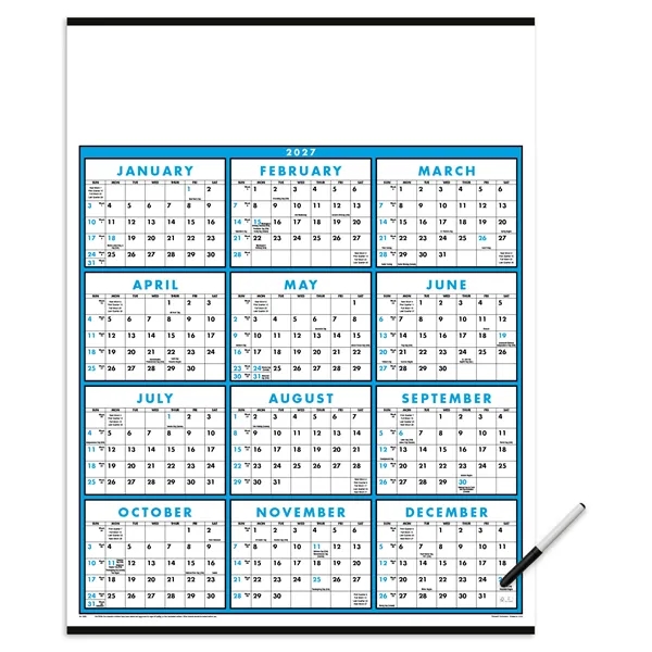 Span-A-Year (Laminated with Marker)... from ASI 40480 Koozie Group / Norwood Triumph Calendar