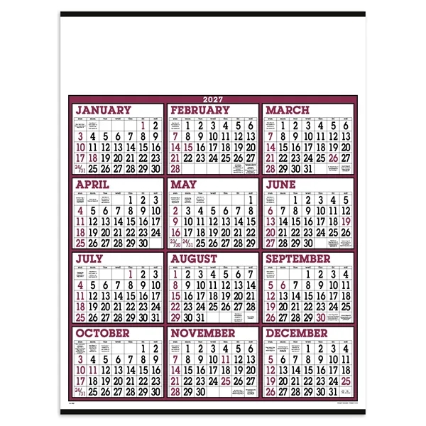 Big Numbers Span-A-Year... from ASI 40480 Koozie Group / Norwood Triumph Calendar