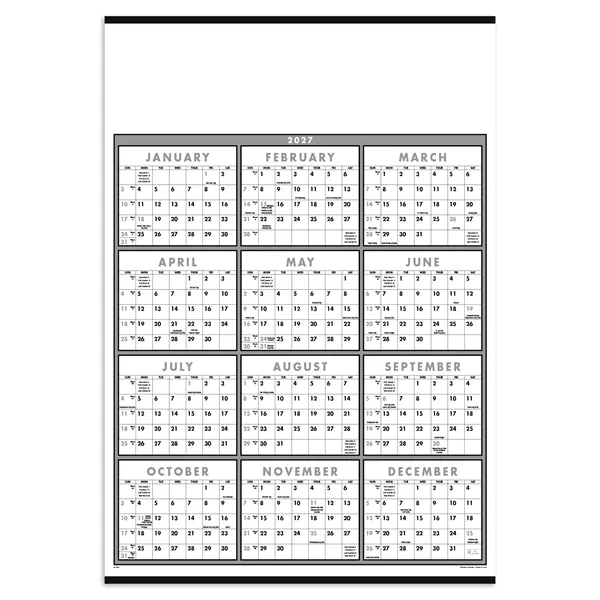 Black & White Span-A-Year Non-Laminated... from ASI 40480 Koozie Group