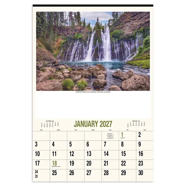 Scenic America® Executive-White Ad Calendar... from ASI 40480 Koozie Group / HotLine®