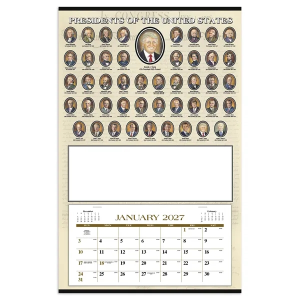 Presidents Hanger 12-Month... from ASI 40480 Koozie Group / Norwood Triumph Calendar