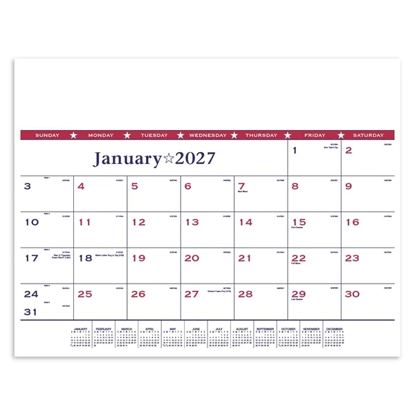 Patriotic Desk Pad... from ASI 40480 Koozie Group / Norwood Triumph Calendar