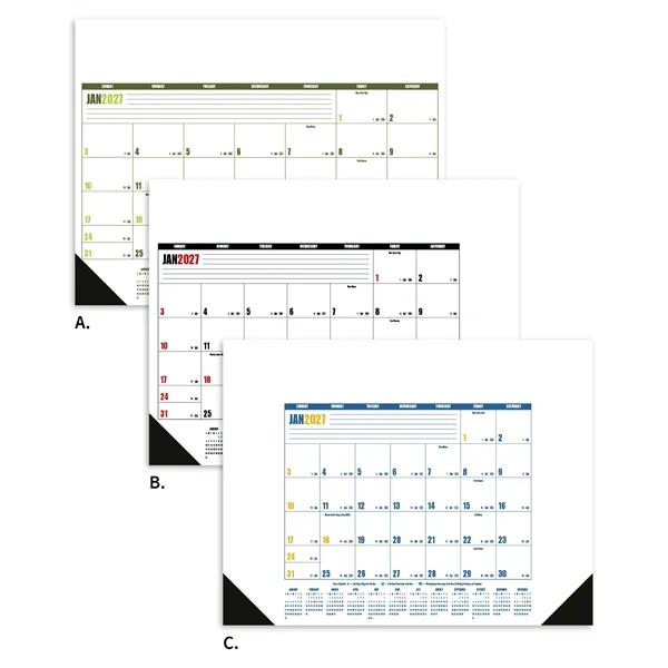 Multi-Color Desk Pad... from ASI 40480 Koozie Group / Norwood Triumph Calendar