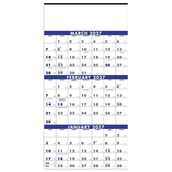 3-Month Planner (4-Sheet)... from ASI 40480 Koozie Group / Norwood Triumph Calendar