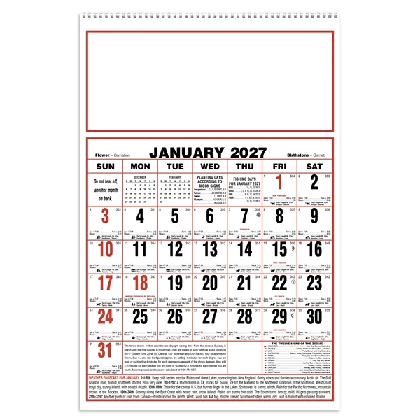 Large Almanac... from ASI 40480 Koozie Group / Norwood Triumph Calendar