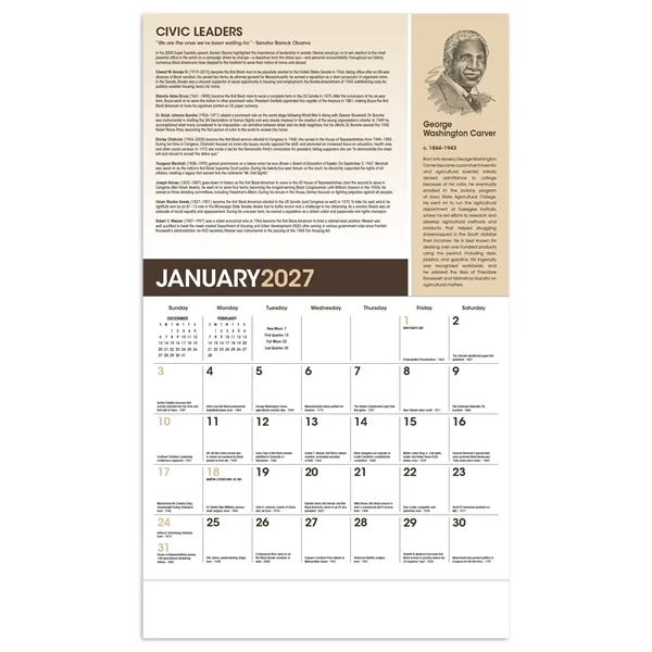 African-American Heritage: Family... from ASI 40480 Koozie Group / Norwood Triumph Calendar