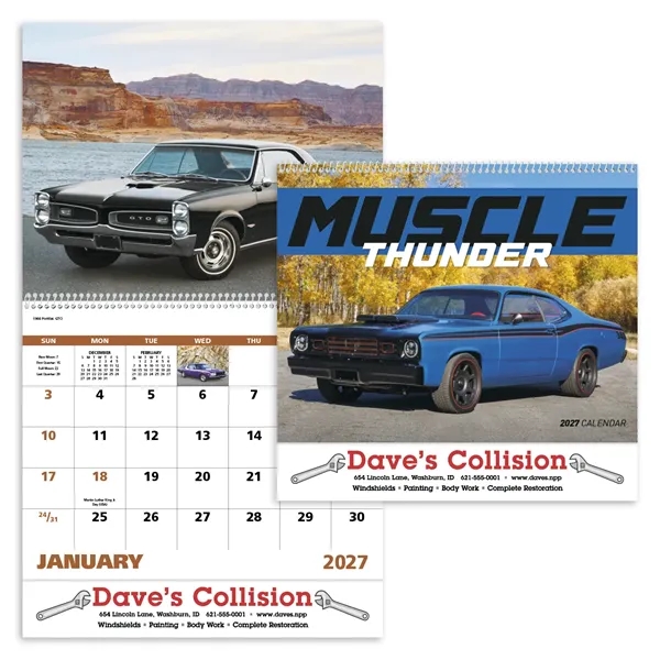 Muscle Thunder - Spiral... from ASI 40480 Koozie Group / Norwood Triumph Calendar