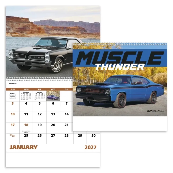 Muscle Thunder - Spiral... from ASI 40480 Koozie Group / Norwood Triumph Calendar