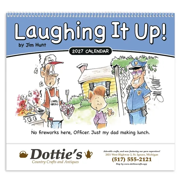 Laughing It Up! - Spiral... from ASI 40480 Koozie Group / Norwood Triumph Calendar