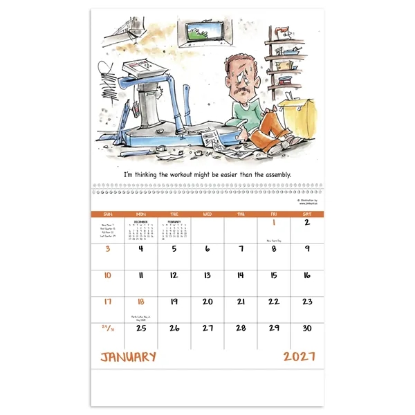 Laughing It Up! - Spiral... from ASI 40480 Koozie Group / Norwood Triumph Calendar