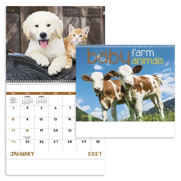 Baby Farm Animals - Spiral... from ASI 40480 Koozie Group / Norwood Triumph Calendar