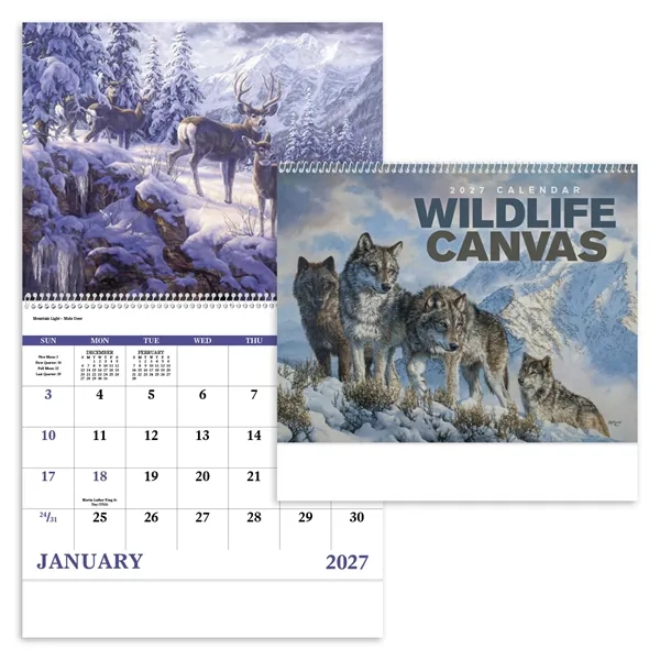 Wildlife Canvas - Spiral... from ASI 40480 Koozie Group / Norwood Triumph Calendar