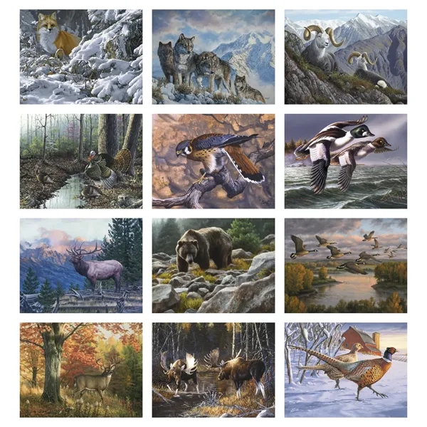 Wildlife Canvas - Spiral... from ASI 40480 Koozie Group / Norwood Triumph Calendar