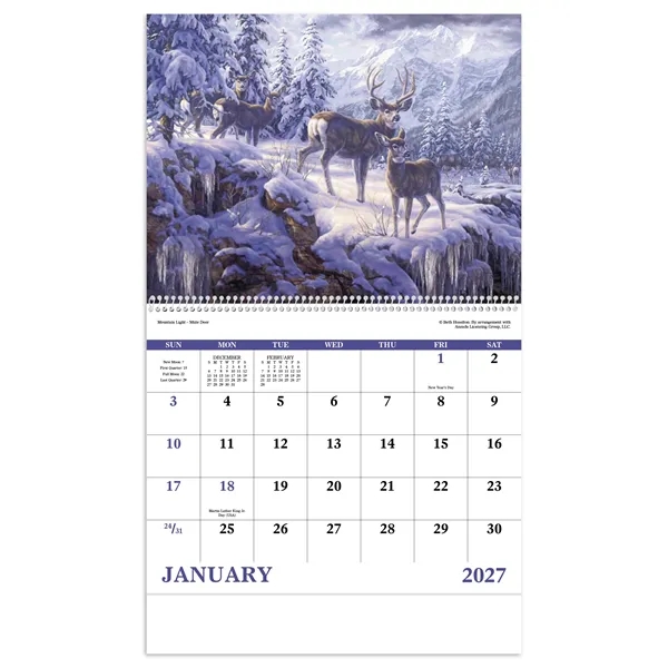 Wildlife Canvas - Spiral... from ASI 40480 Koozie Group / Norwood Triumph Calendar
