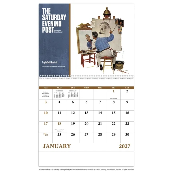 The Saturday Evening Post - Spiral... from ASI 40480 Koozie Group / Norwood Triumph Calendar