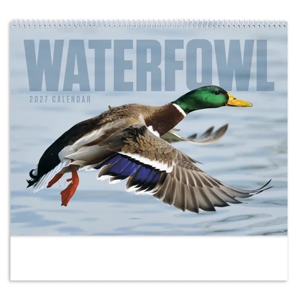 11 x 19 2024 Waterfowl 13-month spiral bound calendar on 60#... from ASI 40480 Koozie Group / Norwood Triumph Calendar
