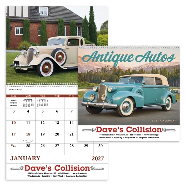 Antique Autos - Spiral... from ASI 40480 Koozie Group / Norwood Triumph Calendar