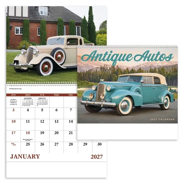 Antique Autos - Spiral... from ASI 40480 Koozie Group / Norwood Triumph Calendar