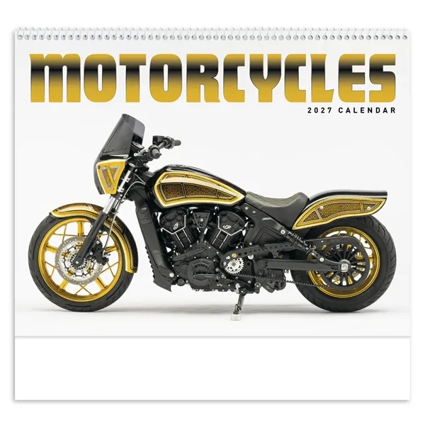 11 x 19 2024 Motorcycles calendar on #60 glossy paper with... from ASI 40480 Koozie Group / Norwood Triumph Calendar