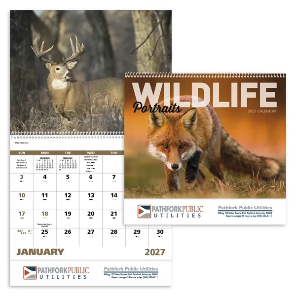 Wildlife Portraits - Spiral... from ASI 40480 Koozie Group / Norwood Triumph Calendar