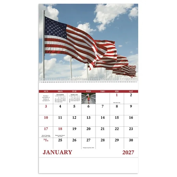 Celebrate America - Spiral... from ASI 40480 Koozie Group / Norwood Triumph Calendar