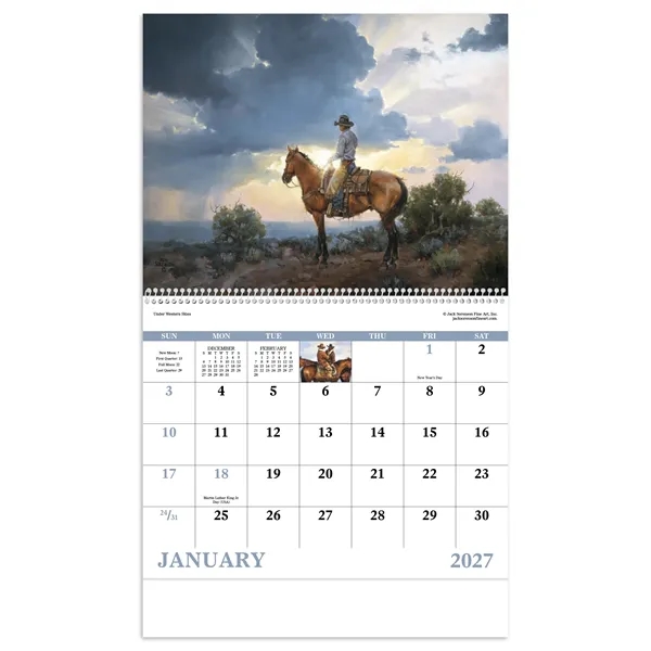 Western Frontier - Spiral... from ASI 40480 Koozie Group / Norwood Triumph Calendar