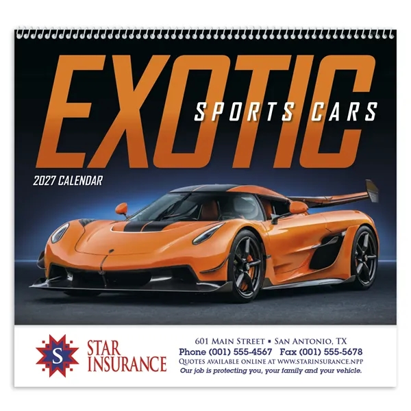 Exotic Sports Cars - Spiral... from ASI 40480 Koozie Group / Norwood Triumph Calendar