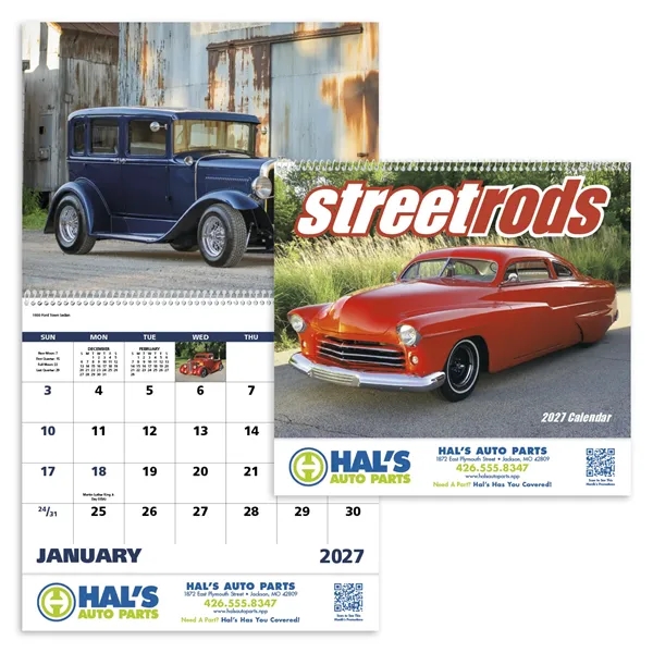 Street Rods - Spiral... from ASI 40480 Koozie Group / Norwood Triumph Calendar
