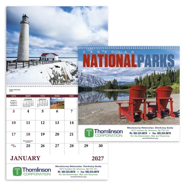 Canadian National Parks - Spiral... from ASI 40480 Koozie Group / Norwood Triumph Calendar