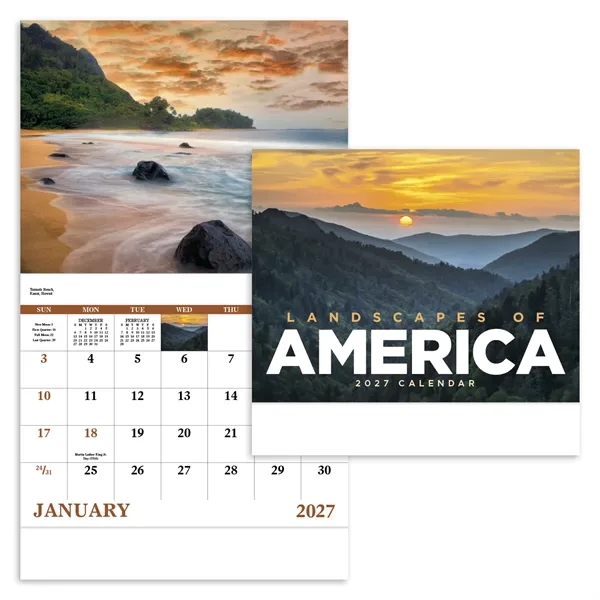 Landscapes of America - Stapled... from ASI 40480 Koozie Group / Norwood Triumph Calendar