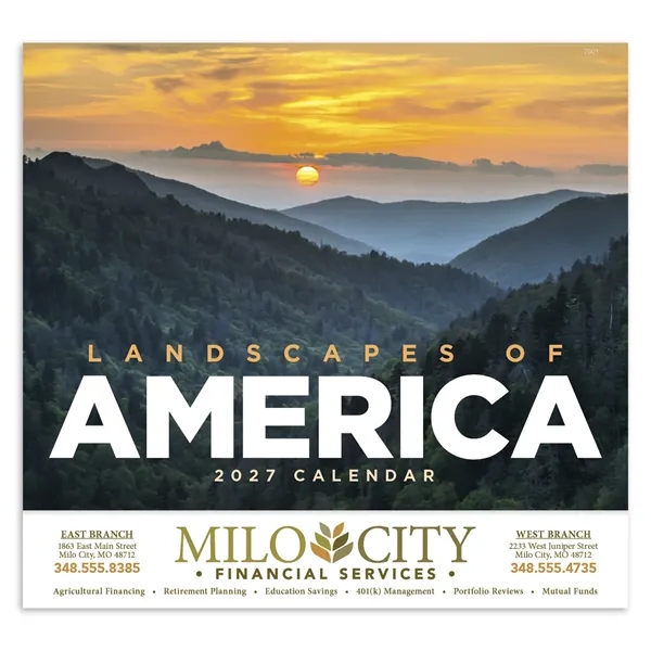 Landscapes of America - Stapled... from ASI 40480 Koozie Group / Norwood Triumph Calendar