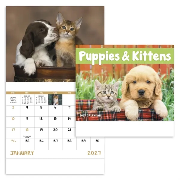 Puppies & Kittens - Stapled... from ASI 40480 Koozie Group / Norwood Triumph Calendar