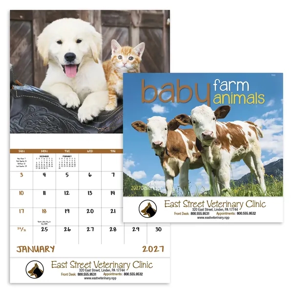 Baby Farm Animals - Stapled... from ASI 40480 Koozie Group / Norwood Triumph Calendar